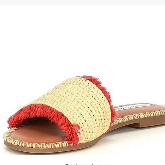 Chelsea & Violet Rafa Fringe Flat Sandals. - Picture 2 of 9